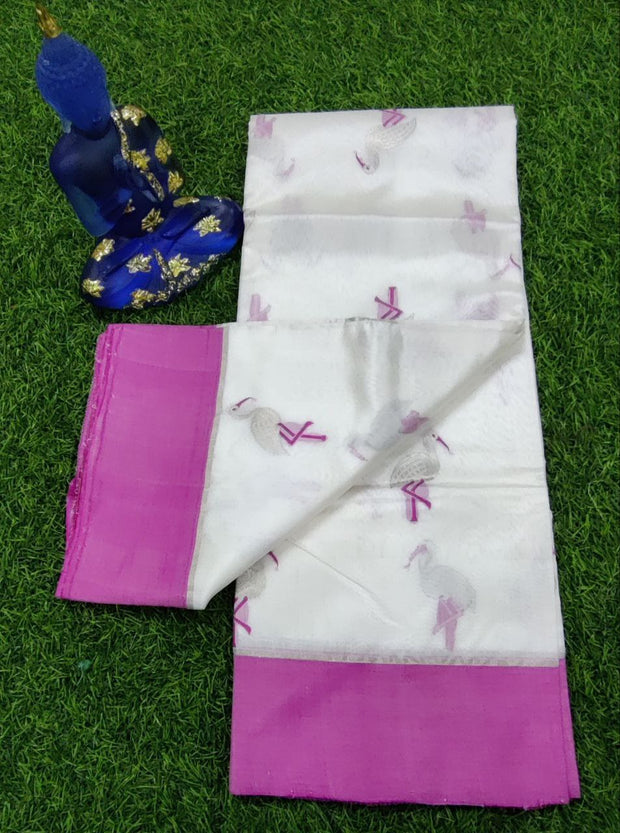 White Chanderi Pattu 3 E5-10