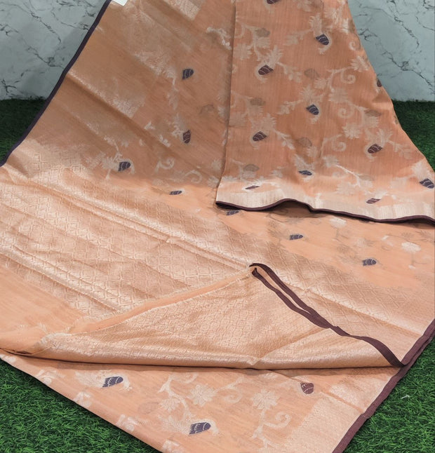 Peach Chanderi 15 C5-6