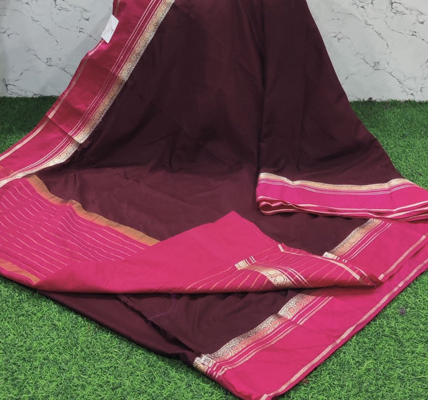 Brown Mysore Crepe 17 D5-3