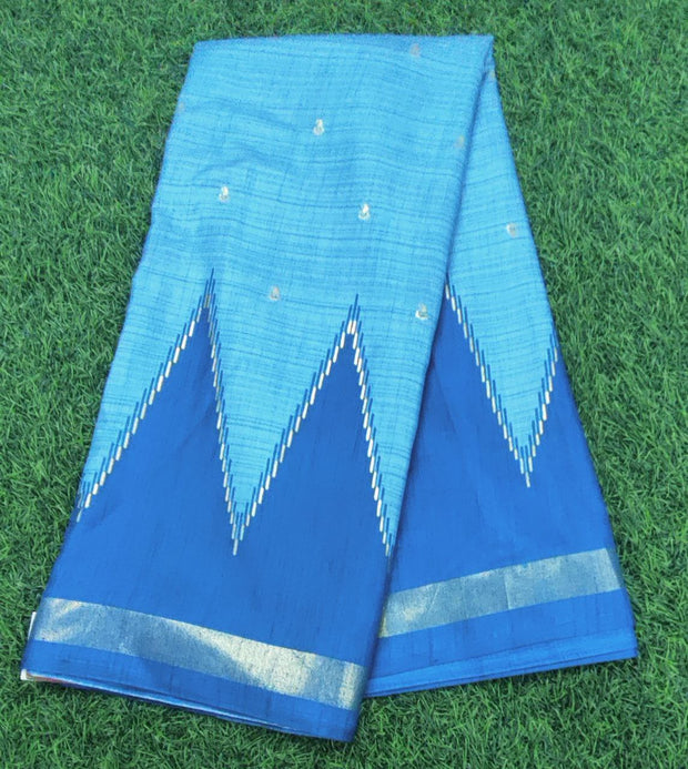 Blue Muslin Silk 22 E5-5E