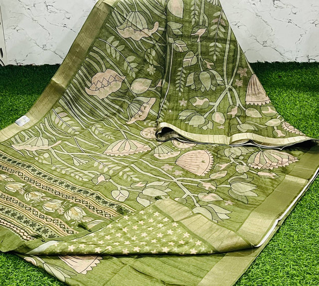 Green Bagalpur Tussar 3 I5-12