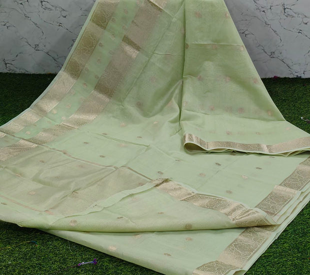 Light green chanderi 26 J5 4