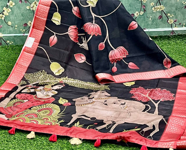 Black Pichwai Silk Kota 2 L4-5