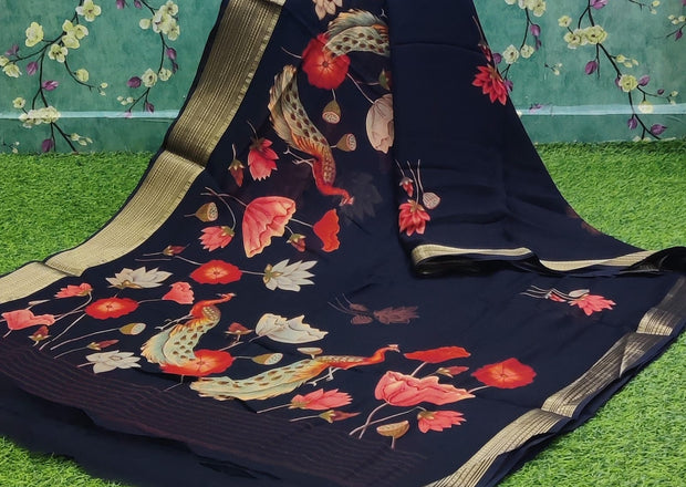 Black Dola Crepe 19 I4-5