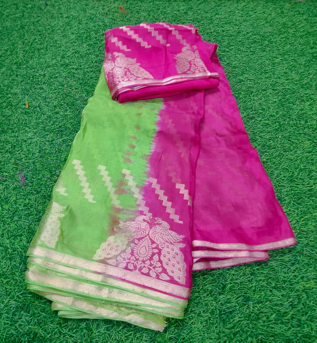 Green Lehariya Georgette 8 J5 8E