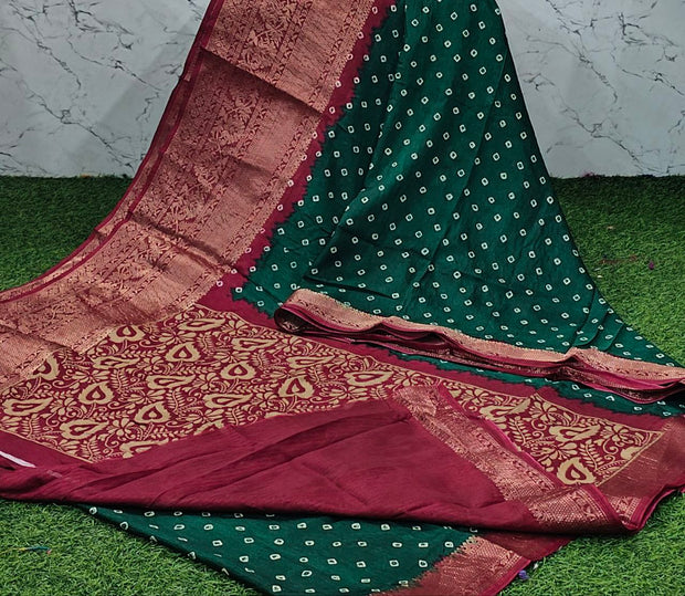 Green Bandhini Georgette 19 J5-15