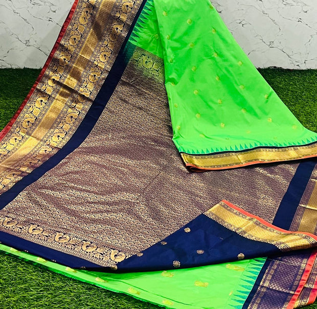 Green Handloom Gadwal 22 K5-13
