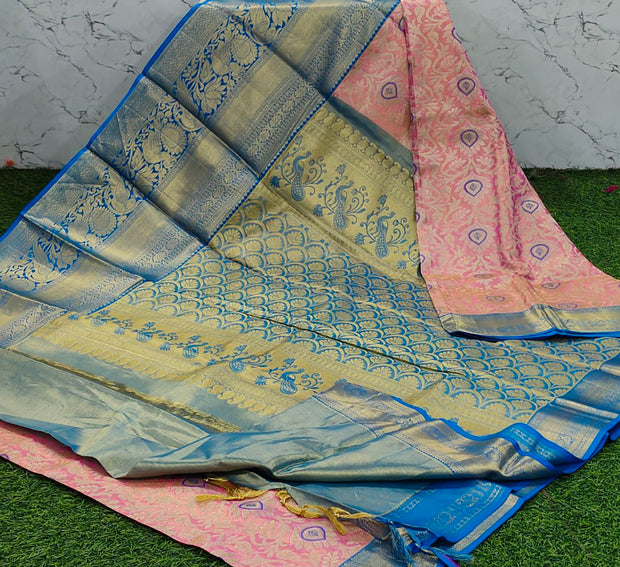 Light pink kanchi pattu 20 I5 7