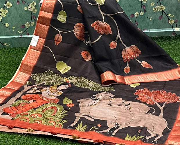 Brown Pichwai Silk Kota 2 L4-6