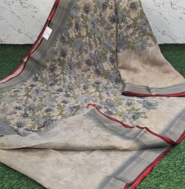 Mehandi Green Khadi Linen 6 C5-11