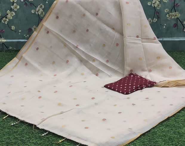 Cream Khadi Cotton 9 K4-14