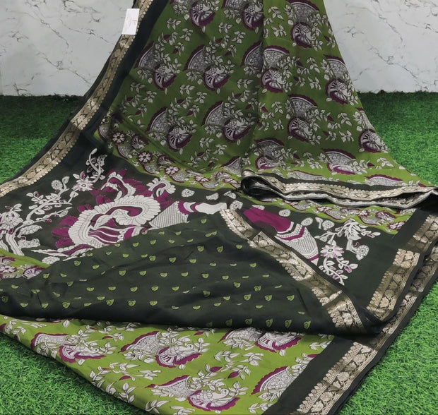 Green Pichwai Maheshwari 15 E5-10