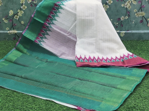 Cream-Red Kanchi Cotton J4-7