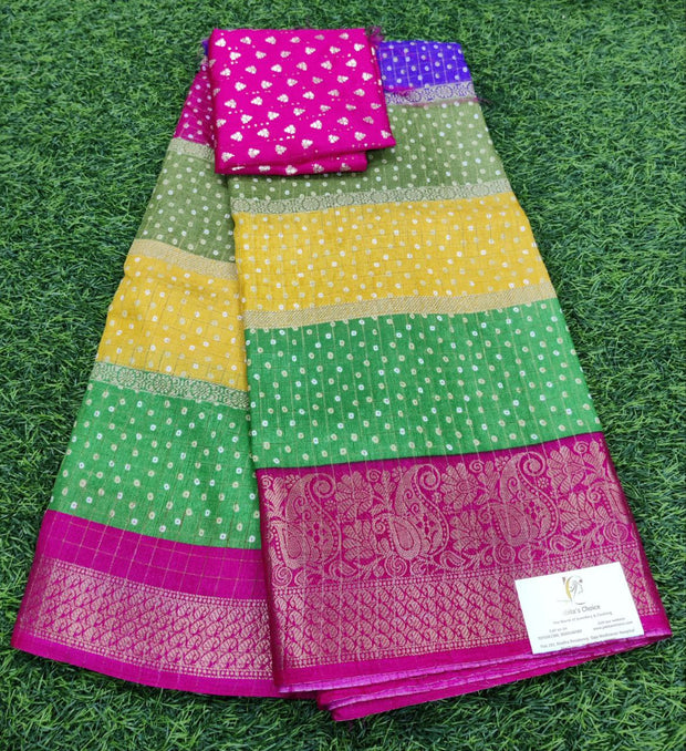 Green mysore crape 27 J5 5E