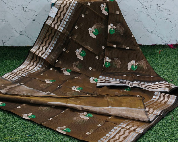 Brown Silk Kota 9 J-18