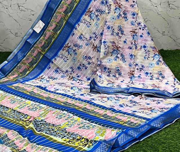 Light Pink Tussar Digital 14 L4-18