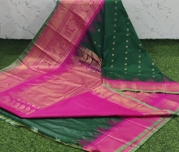 Raw Green Handloom Gadwal 1 G5-4