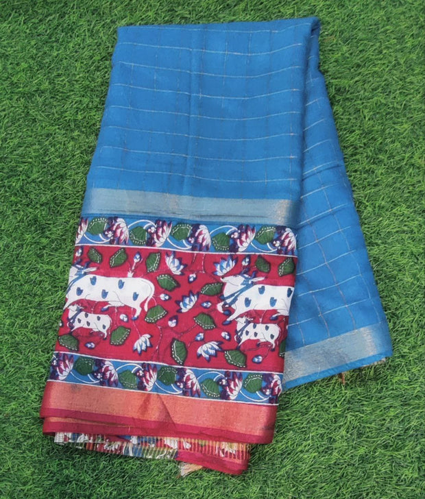 Blue Handloom Mangalgiri 23 C5-1E