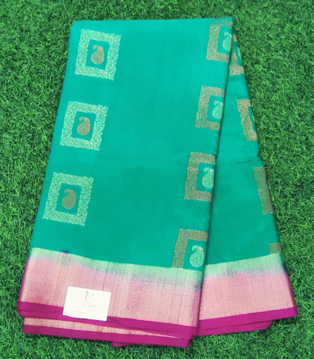 Green Meena Chanderi 12 E5-8E