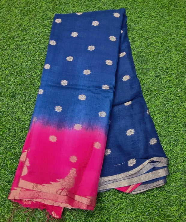 Dark blue khadi Georgette 8 J5  3E