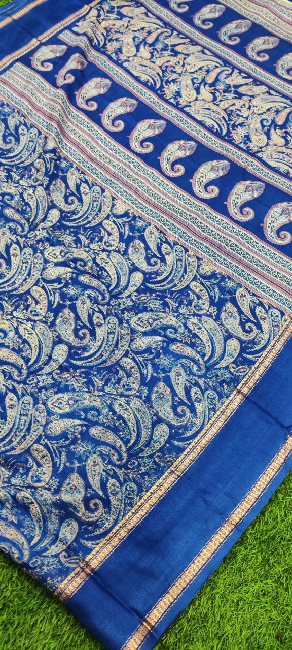 Blue Mysore Crepe 20 A5-2