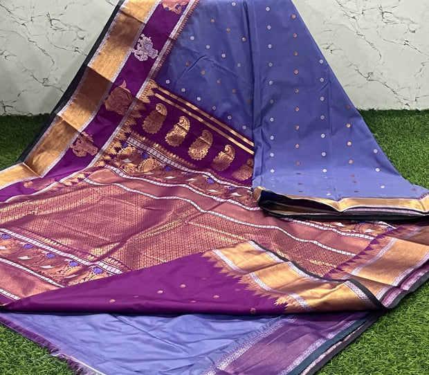 Lavender Handloom Gadwal 11 H5-5