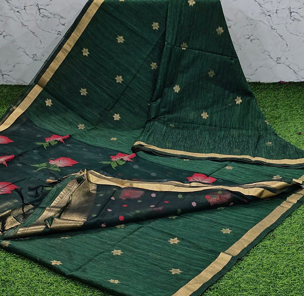 Bottle green jamdani 30 J5 9