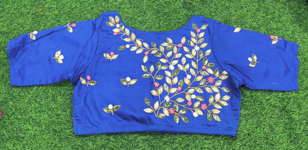 Blue Desginer Blouse 12 J5-3E
