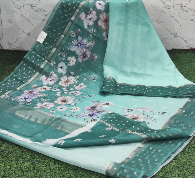 Lux Green Silk Kota 13 J5-10