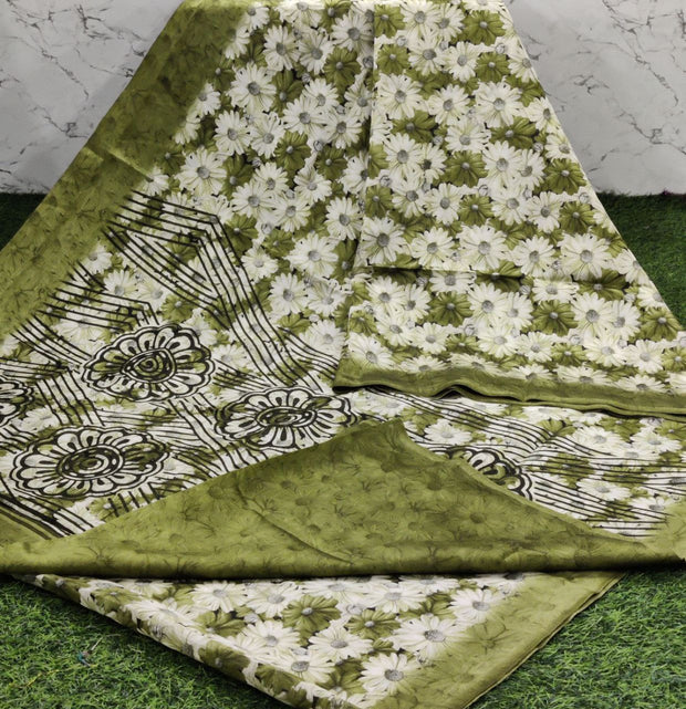 Mehandi green sponge silk 29 J5 11