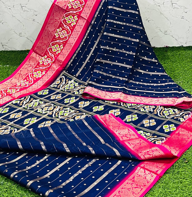 Blue Patola Silk 25 J5-7