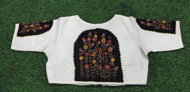 White Desginer Blouse 12 J5-8E
