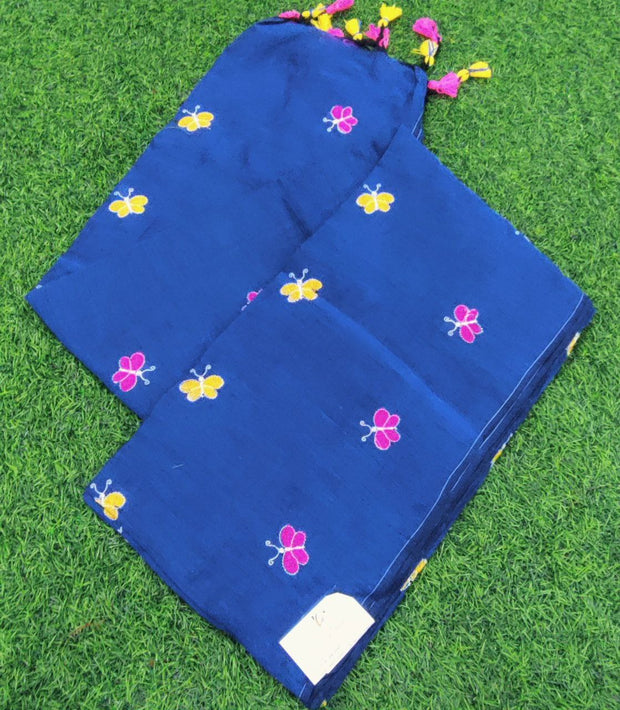 Dark Blue Linen Cotton 23 E5-8E