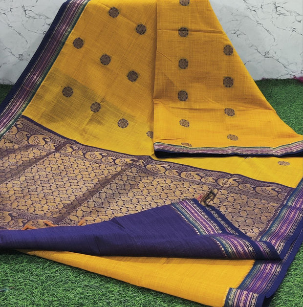 Yellow Handloom Mangalgiri 13 J5-4