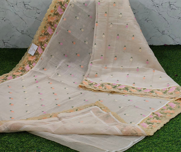 Cream kota embroidery 30 J5 7