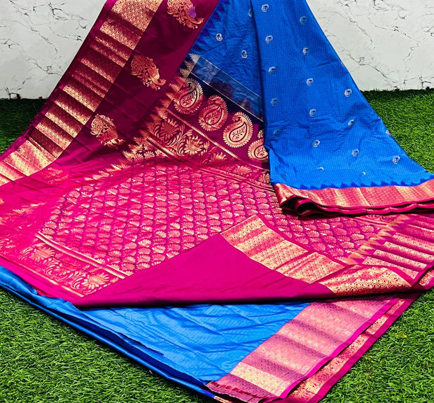 Blue Handloom Gadwal 7 J5-11