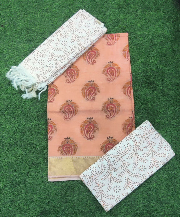 Peach Mangalgiri Dress 16 C5-9E