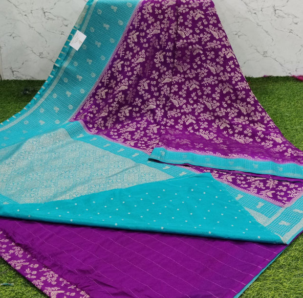 Burgundy Vishnupuri Pattu 14 J5-9
