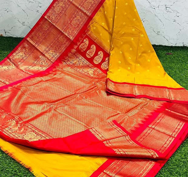 Yellow Handloom Gadwal 17 I5-9