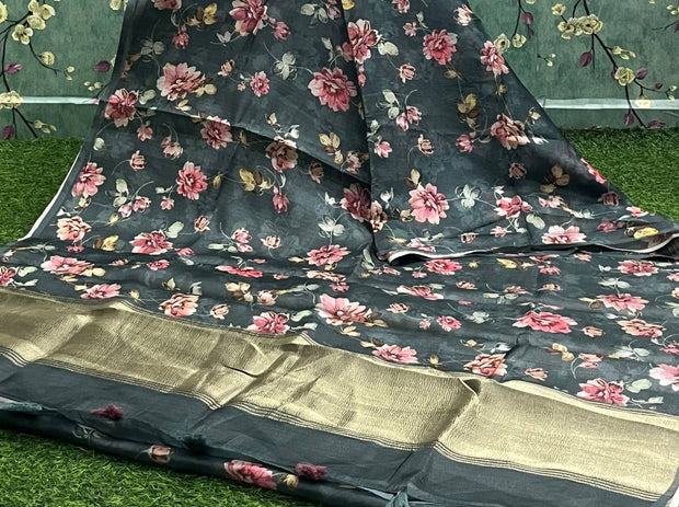 Green Tissue Tussar 22 K4-10