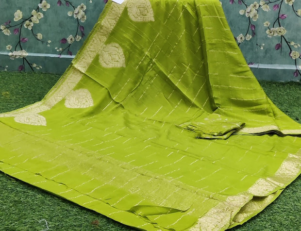 Green Chinon Crepe 9 J4-15