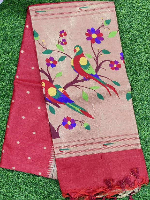 Red Paithani Pattu 5 C5-3
