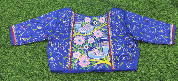 Blue Desginer Blouse 12 J5-2E