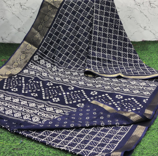 Robin Blue Patola Silk 18 J5-7E