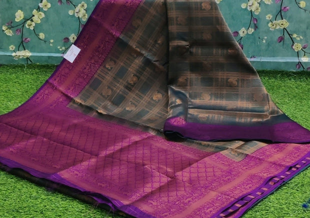 Bottle Green Pasmina Pattu 24 J4-8