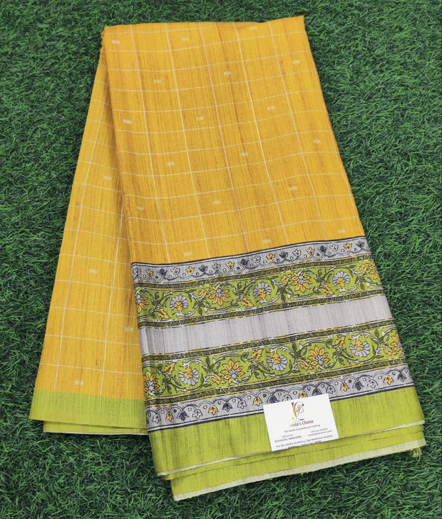 Yellow khadi silk 25 J5 13E