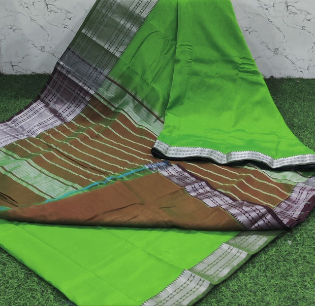 Green Mangalgiri Pattu 15 D5-7