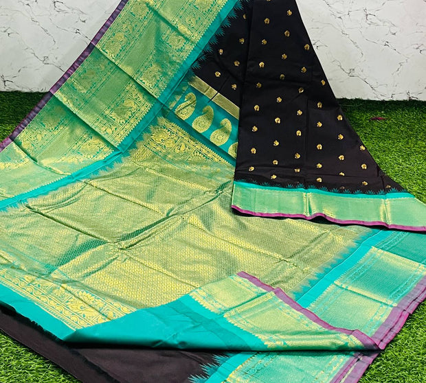 Brown Handloom Gadwal 17 I5-13