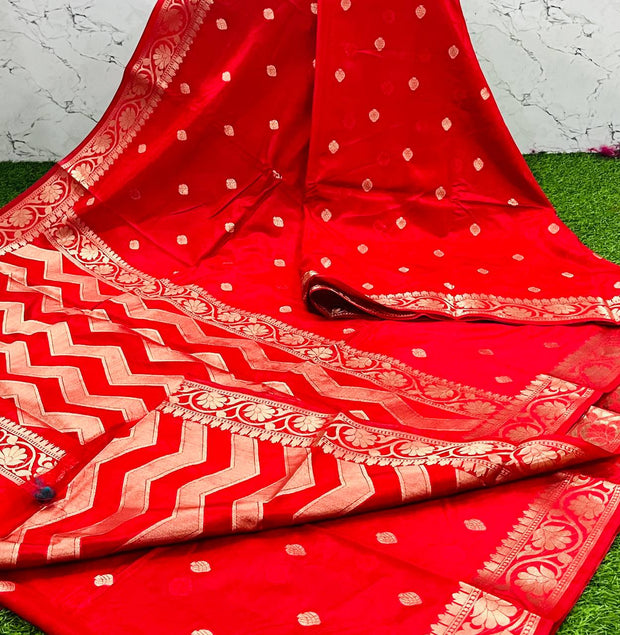 Red Warm Georgette 5 J5-15