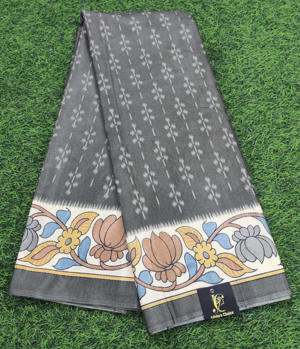 Dark Grey tussar kalamkari 25 J5 9E